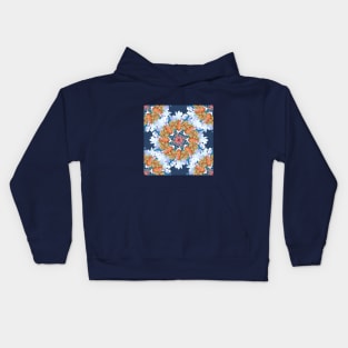 peacock chinoiserie mandala Kids Hoodie